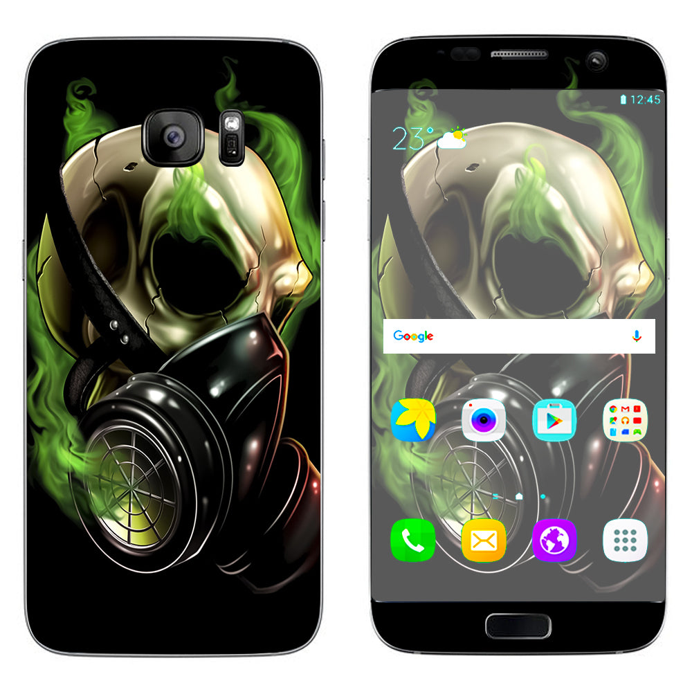  Gas Mask Skeleton Samsung Galaxy S7 Edge Skin