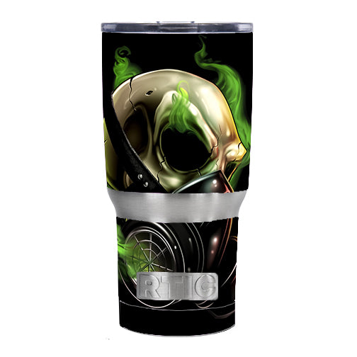  Gas Mask Skeleton RTIC 20oz Tumbler Skin