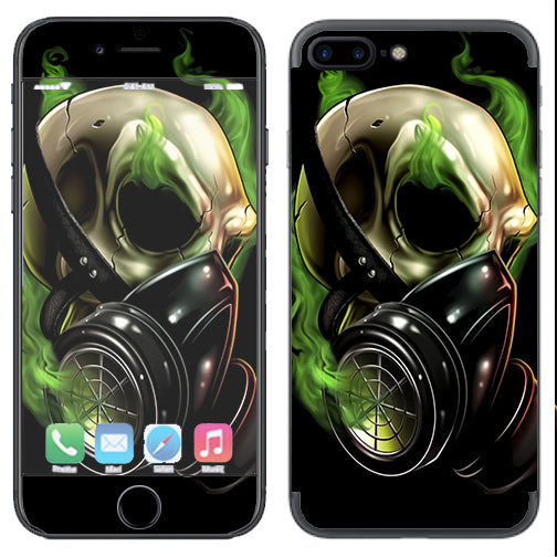  Gas Mask Skeleton Apple  iPhone 7+ Plus / iPhone 8+ Plus Skin
