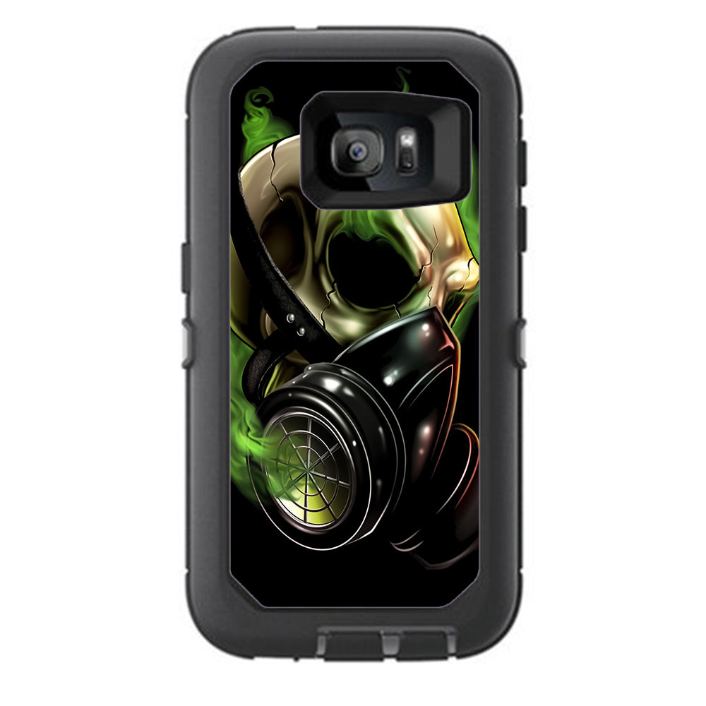  Gas Mask Skeleton Otterbox Defender Samsung Galaxy S7 Skin