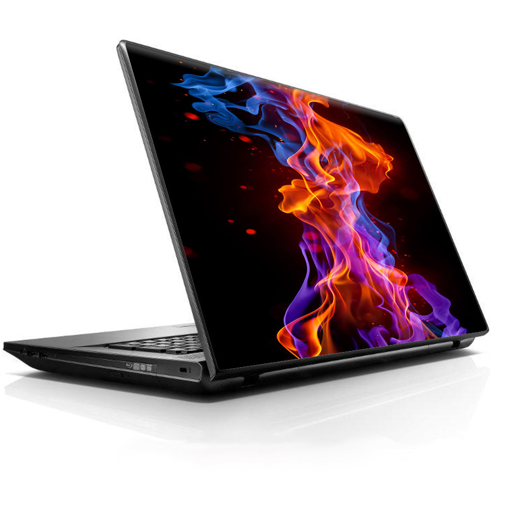  Neon Smoke Blue, Orange, Purple Universal 13 to 16 inch wide laptop Skin