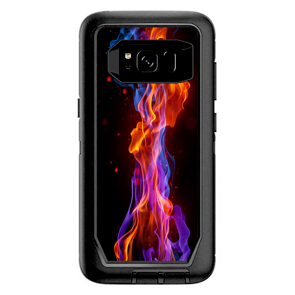  Neon Smoke Blue, Orange, Purple Otterbox Defender Samsung Galaxy S8 Skin