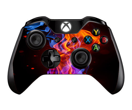  Neon Smoke Blue, Orange, Purple Microsoft Xbox One Controller Skin
