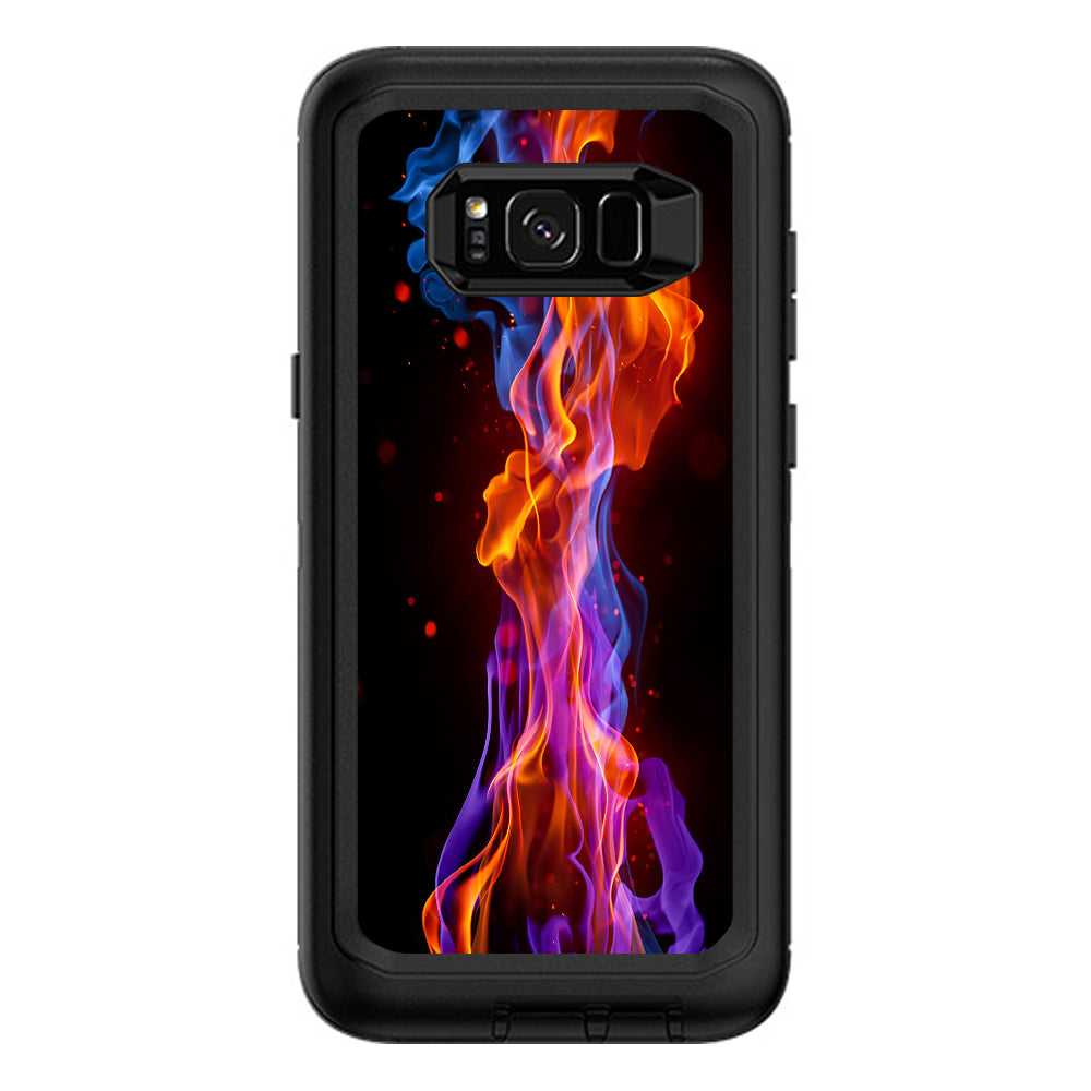  Neon Smoke Blue, Orange, Purple Otterbox Defender Samsung Galaxy S8 Plus Skin