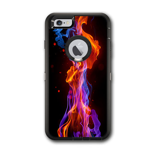  Neon Smoke Blue, Orange, Purple Otterbox Defender iPhone 6 PLUS Skin