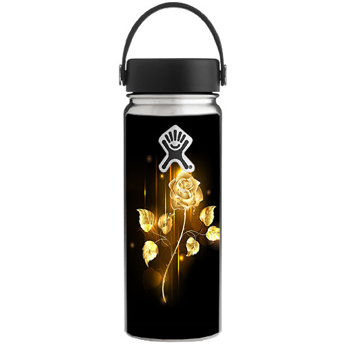  Gold Rose Glowing Hydroflask 18oz Wide Mouth Skin