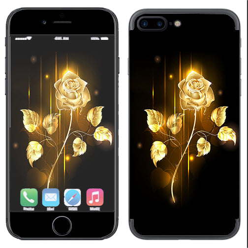  Gold Rose Glowing Apple  iPhone 7+ Plus / iPhone 8+ Plus Skin