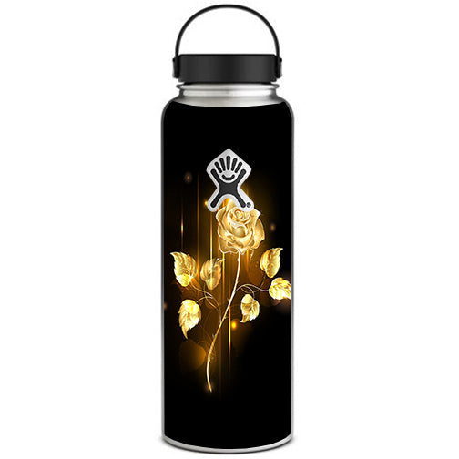  Gold Rose Glowing Hydroflask 40oz Wide Mouth Skin