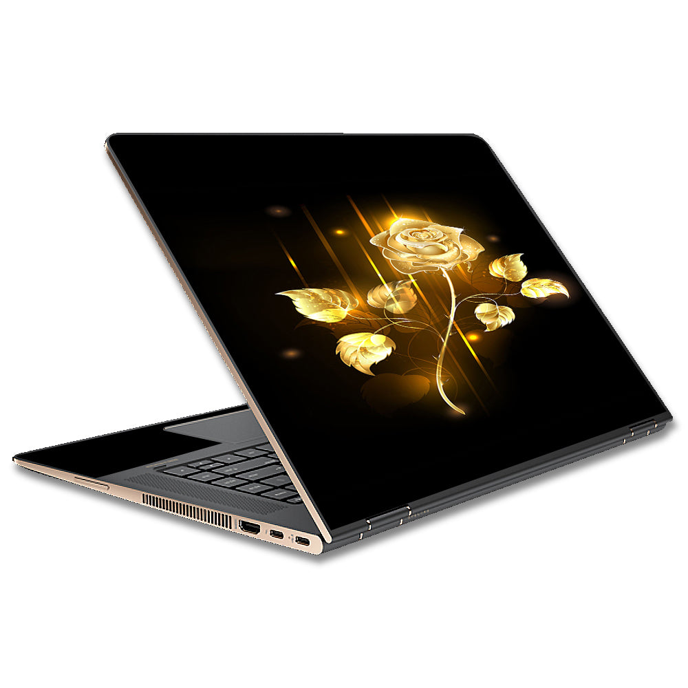  Gold Rose Glowing HP Spectre x360 13t Skin