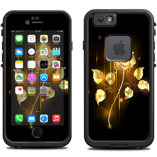  Gold Rose Glowing Lifeproof Fre iPhone 6 Skin