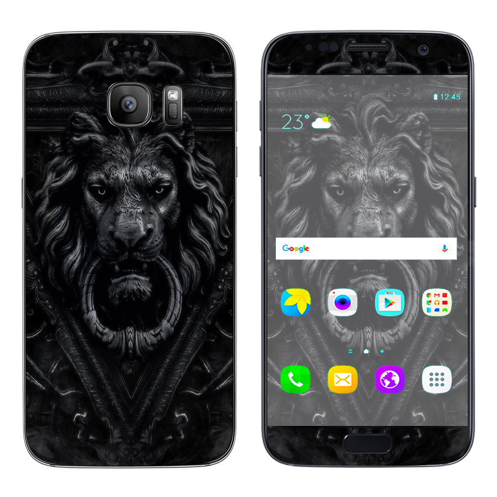  Gothic Lion Door Knocker Samsung Galaxy S7 Skin