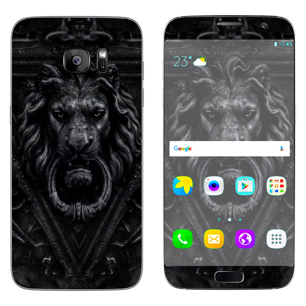  Gothic Lion Door Knocker Samsung Galaxy S7 Edge Skin