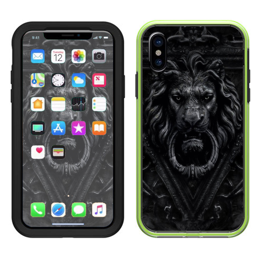  Gothic Lion Door Knocker Lifeproof Slam Case iPhone X Skin
