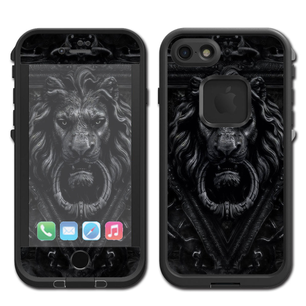  Gothic Lion Door Knocker Lifeproof Fre iPhone 7 or iPhone 8 Skin