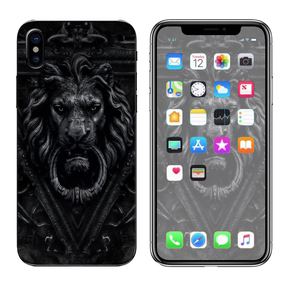  Gothic Lion Door Knocker Apple iPhone X Skin