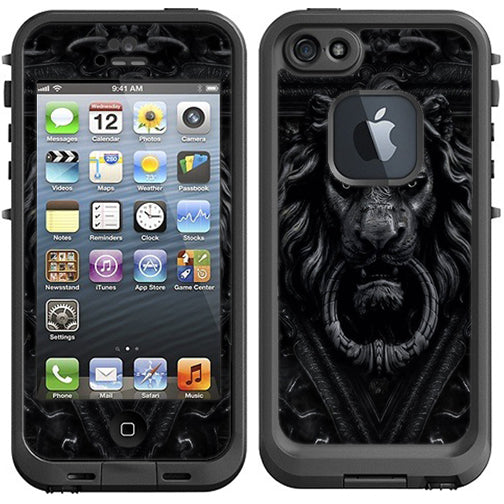  Gothic Lion Door Knocker Lifeproof Fre iPhone 5 Skin
