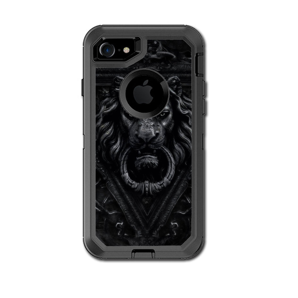  Gothic Lion Door Knocker Otterbox Defender iPhone 7 or iPhone 8 Skin