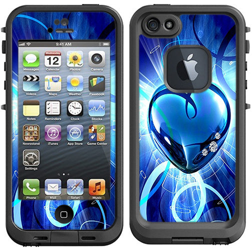  Glowing Heart Lifeproof Fre iPhone 5 Skin