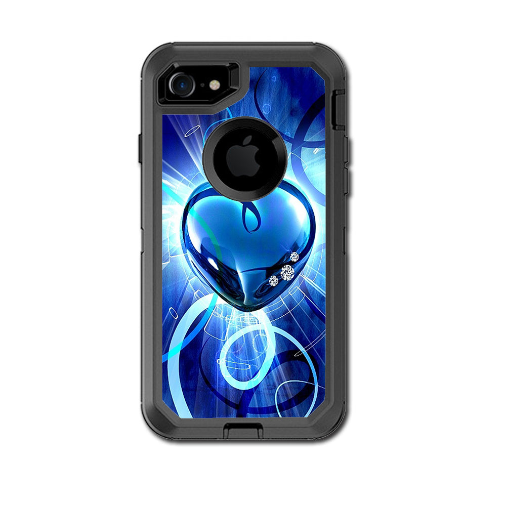  Glowing Heart Otterbox Defender iPhone 7 or iPhone 8 Skin