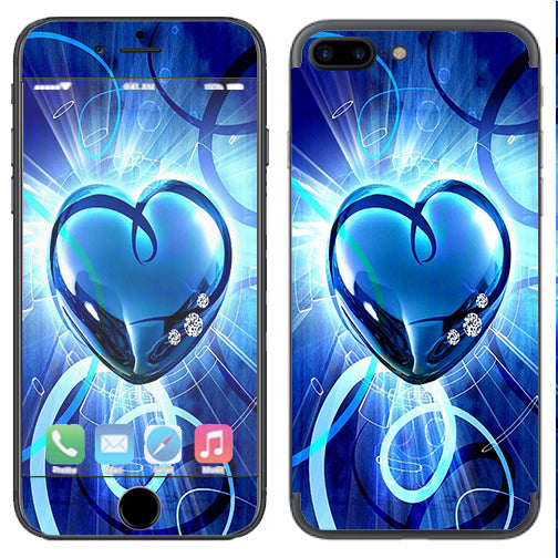  Glowing Heart Apple  iPhone 7+ Plus / iPhone 8+ Plus Skin