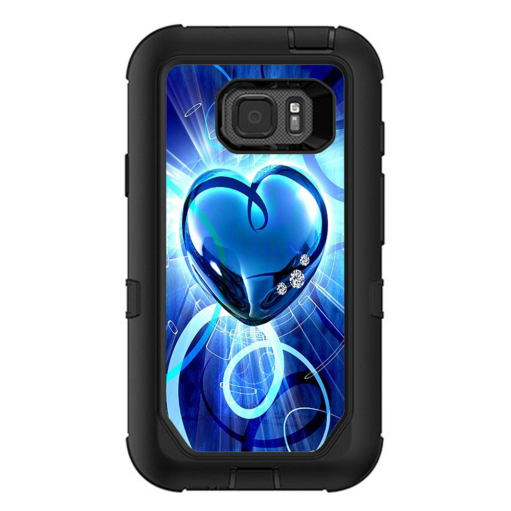  Glowing Heart Otterbox Defender Samsung Galaxy S7 Active Skin