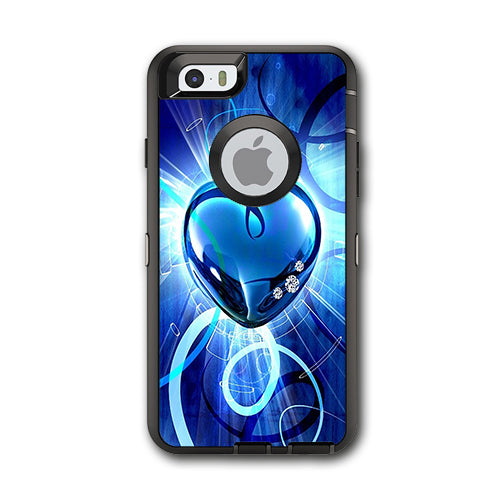  Glowing Heart Otterbox Defender iPhone 6 Skin