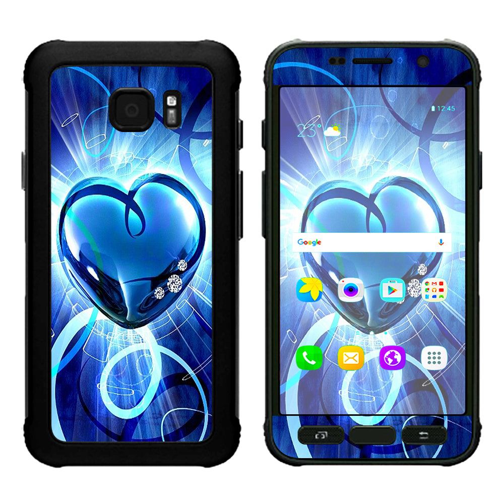  Glowing Heart Samsung Galaxy S7 Active Skin