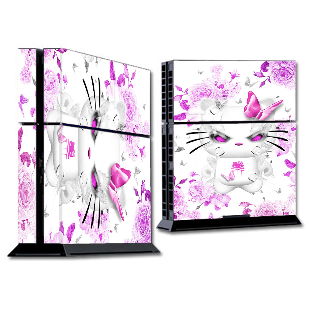  Mean Kitty In Pink Sony Playstation PS4 Skin