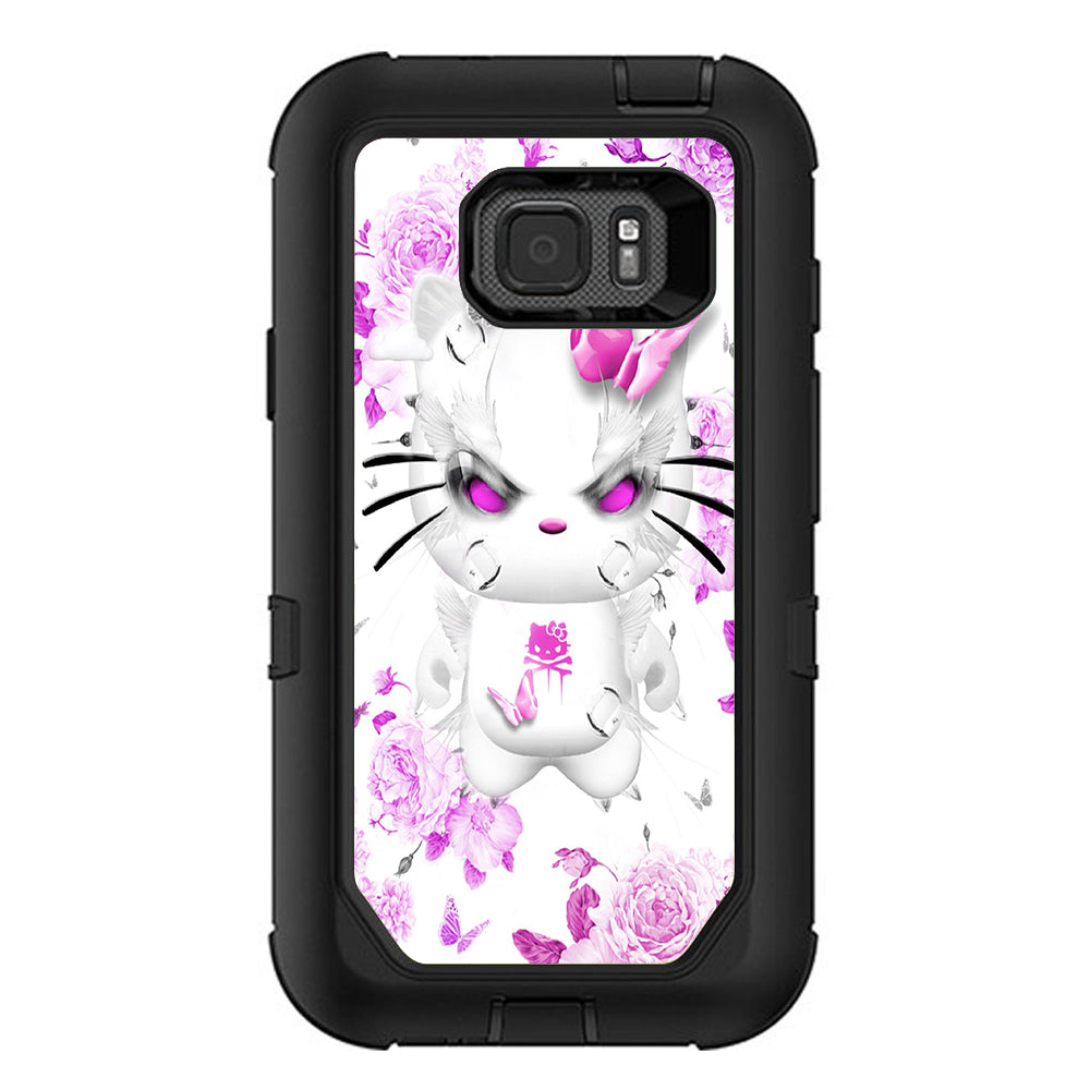  Mean Kitty In Pink Otterbox Defender Samsung Galaxy S7 Active Skin