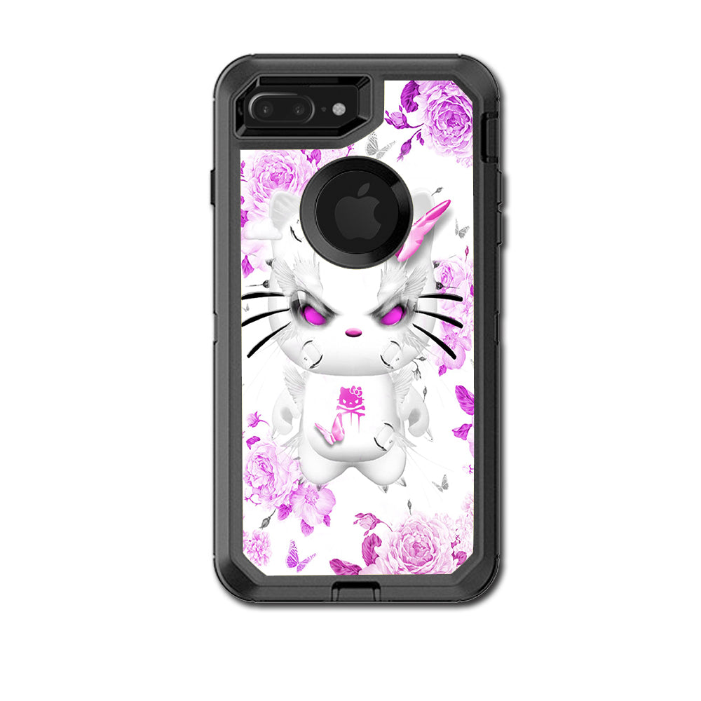  Mean Kitty In Pink Otterbox Defender iPhone 7+ Plus or iPhone 8+ Plus Skin
