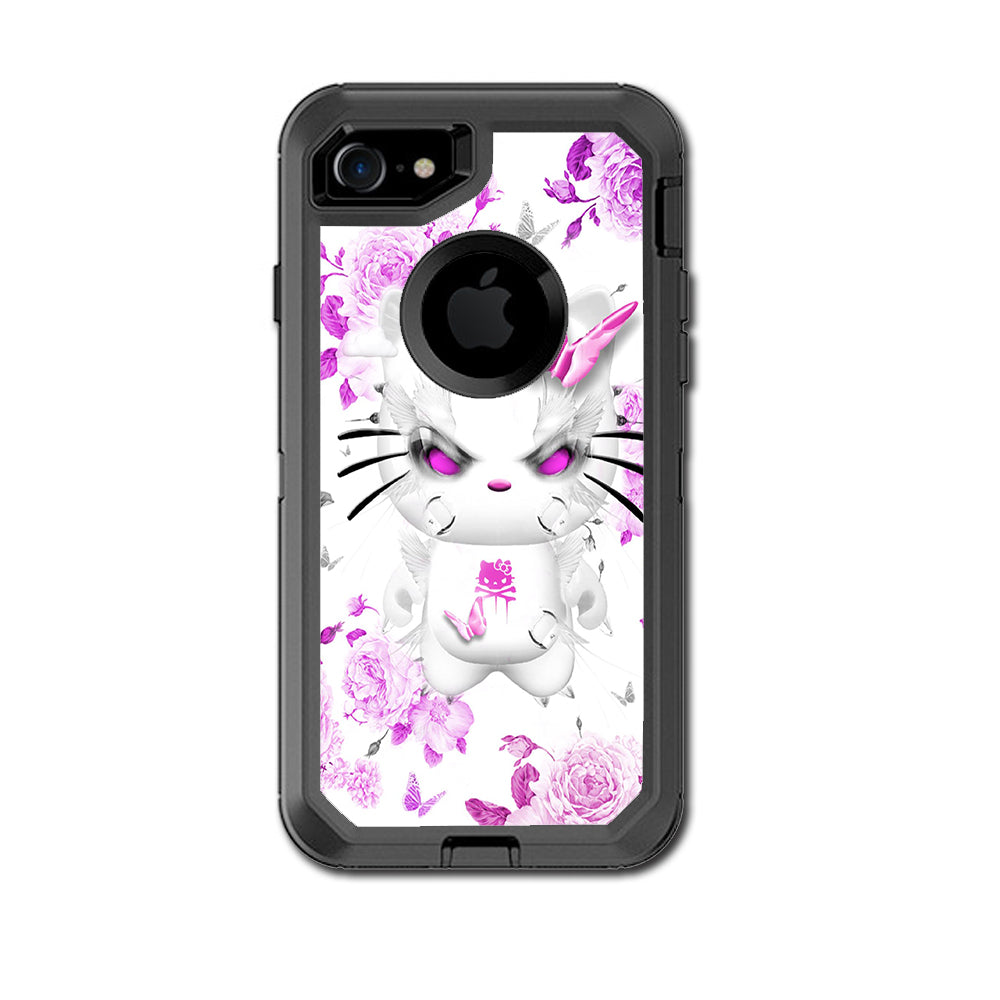  Mean Kitty In Pink Otterbox Defender iPhone 7 or iPhone 8 Skin