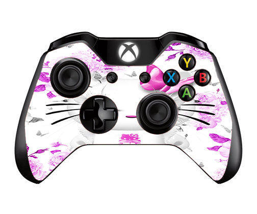  Mean Kitty In Pink Microsoft Xbox One Controller Skin