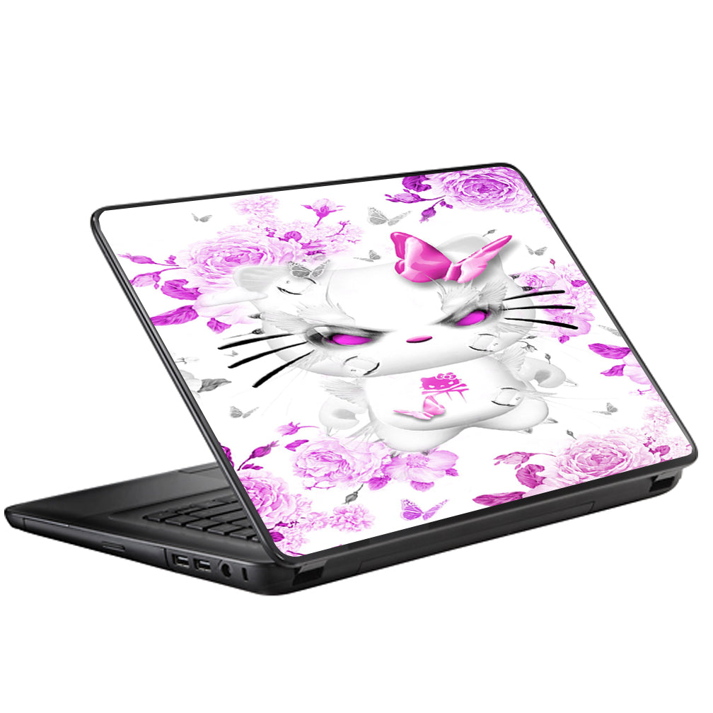  Mean Kitty In Pink Universal 13 to 16 inch wide laptop Skin