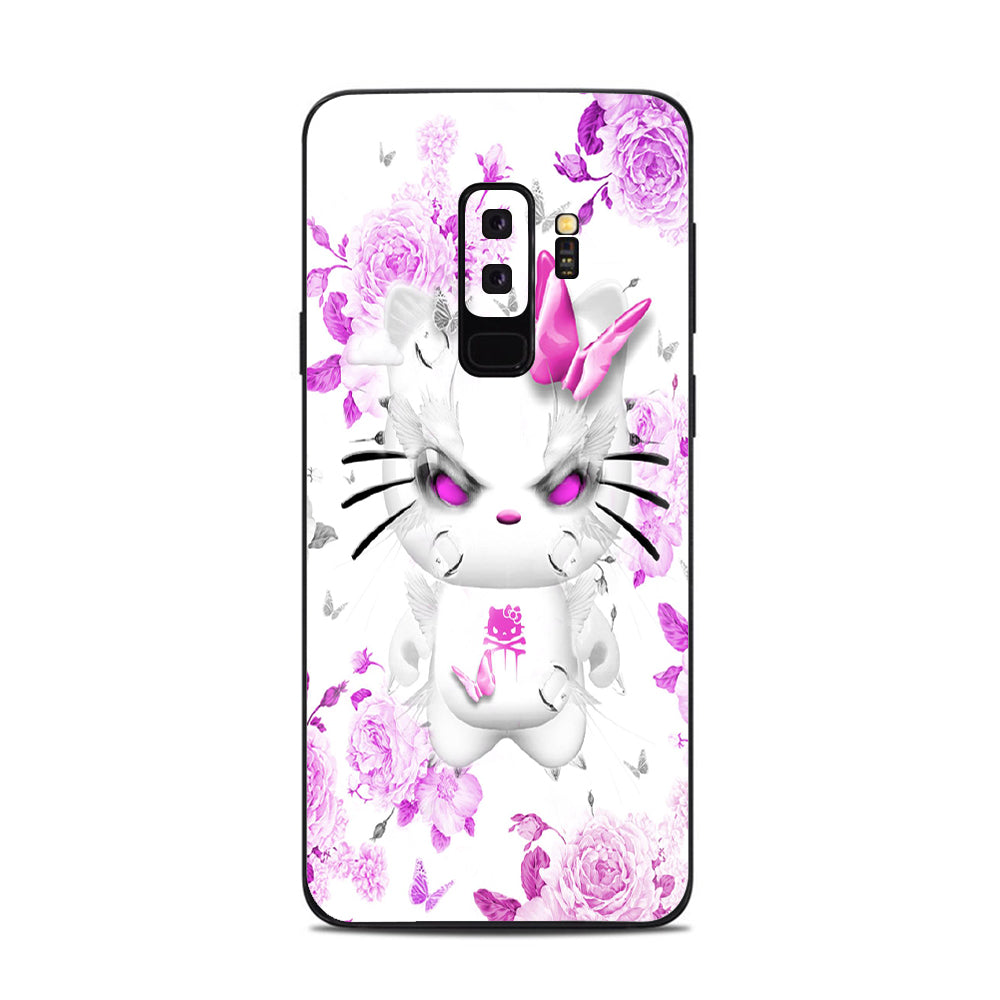  Mean Kitty In Pink Samsung Galaxy S9 Plus Skin