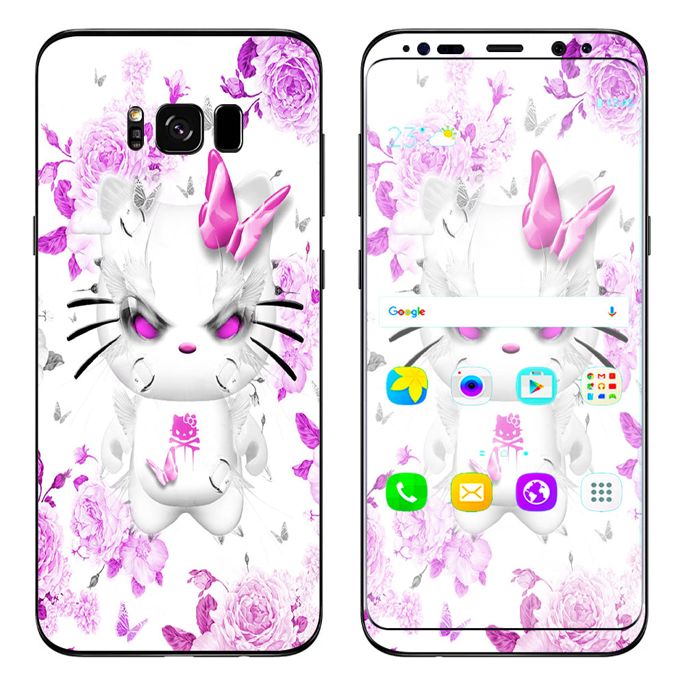  Mean Kitty In Pink Samsung Galaxy S8 Plus Skin