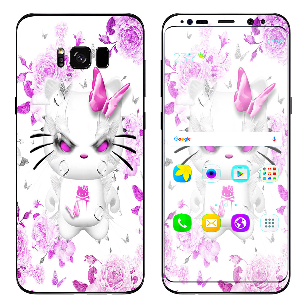  Mean Kitty In Pink Samsung Galaxy S8 Skin