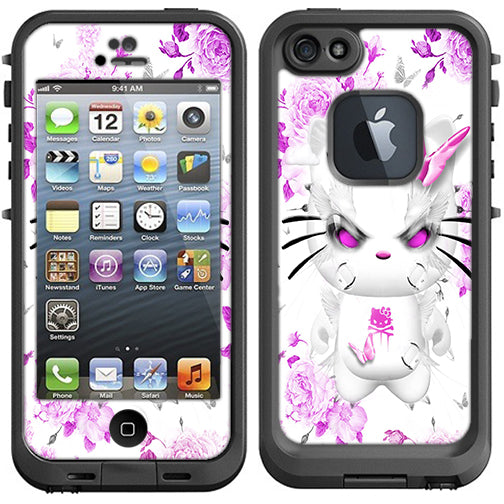  Mean Kitty In Pink Lifeproof Fre iPhone 5 Skin