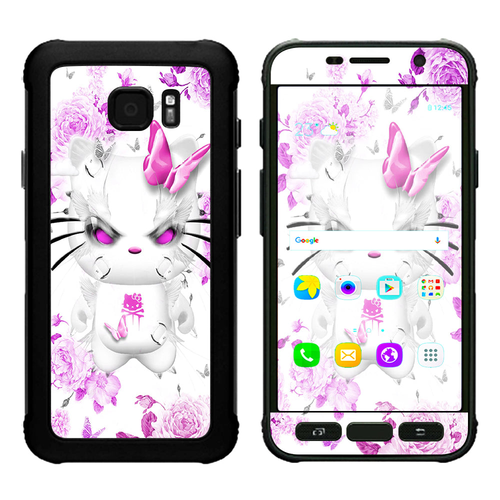  Mean Kitty In Pink Samsung Galaxy S7 Active Skin
