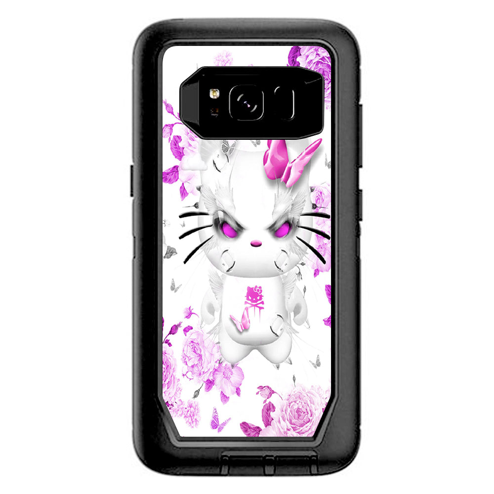  Mean Kitty In Pink Otterbox Defender Samsung Galaxy S8 Skin