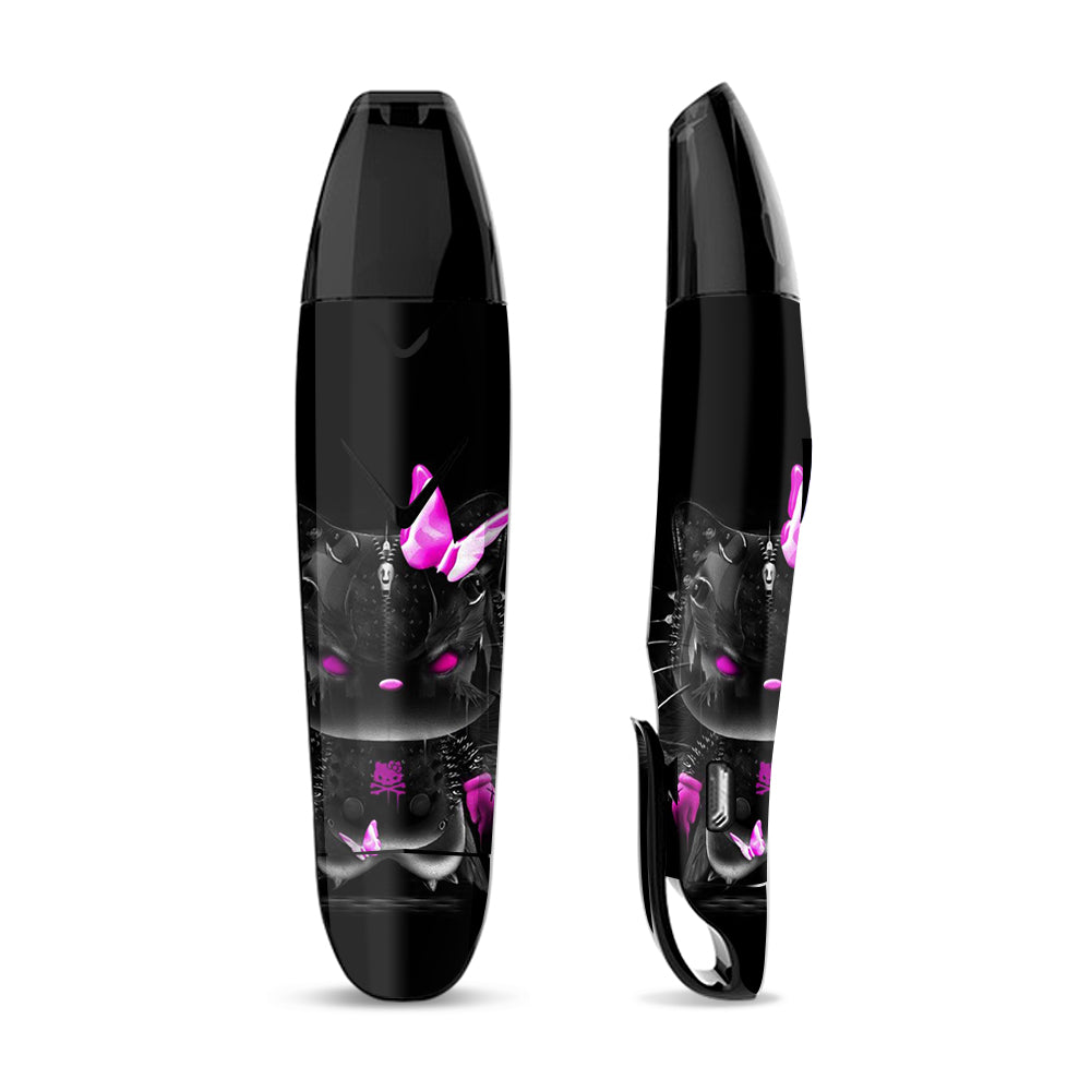 Skin Decal Vinyl Wrap for Suorin Vagon  Vape / cute Kitty in black