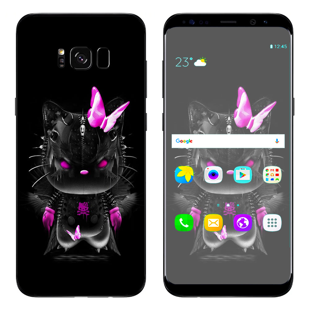  Cute Kitty In Black Samsung Galaxy S8 Plus Skin