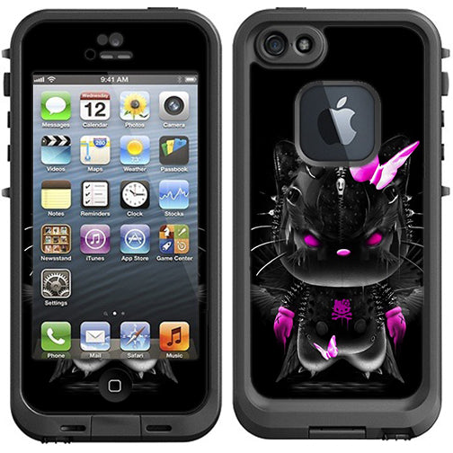  Cute Kitty In Black Lifeproof Fre iPhone 5 Skin