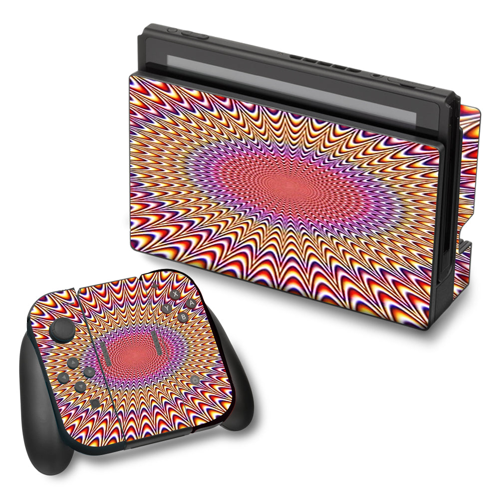  Hipnotic Circle Trippy Nintendo Switch Skin