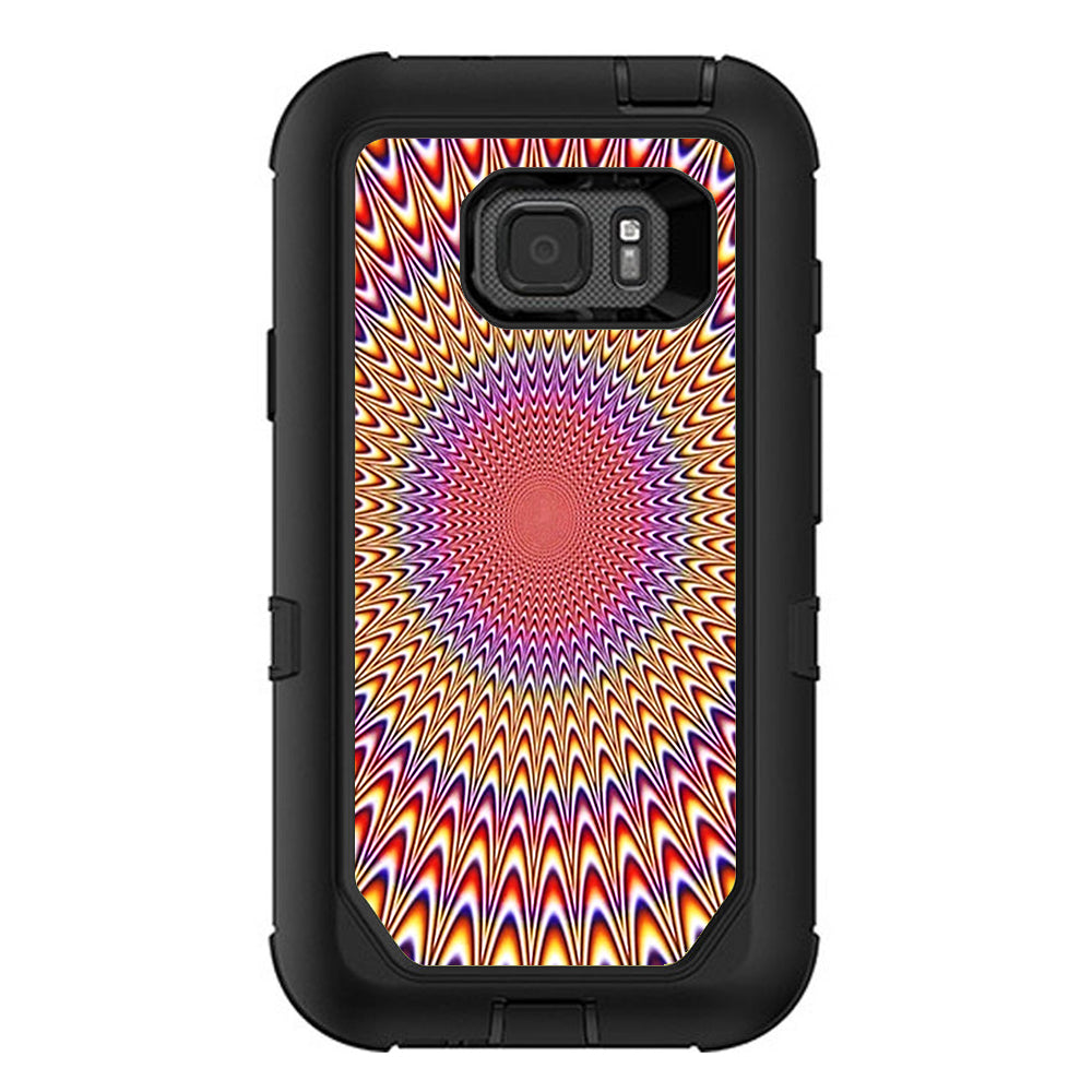  Hipnotic Circle Trippy Otterbox Defender Samsung Galaxy S7 Active Skin