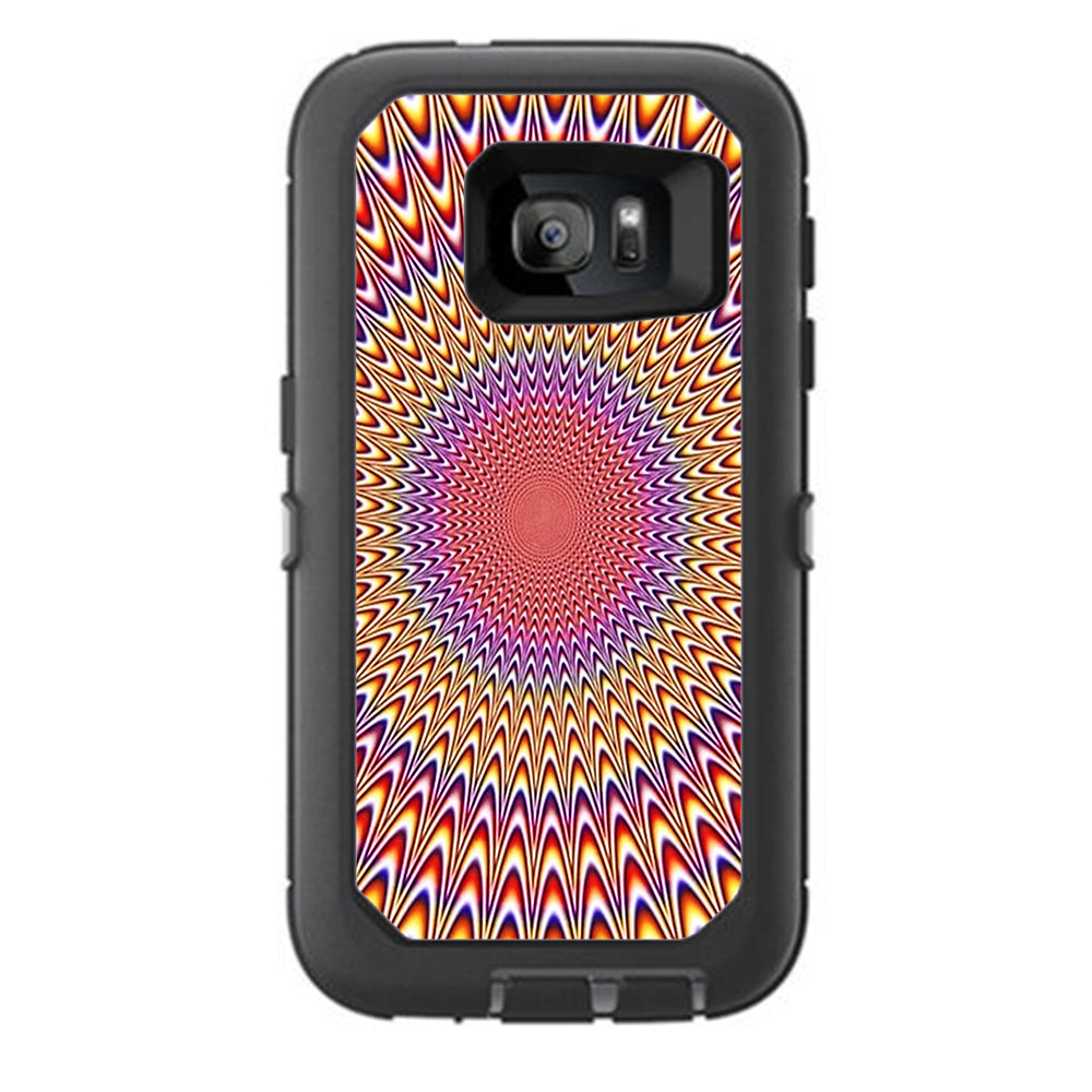  Hipnotic Circle Trippy Otterbox Defender Samsung Galaxy S7 Skin