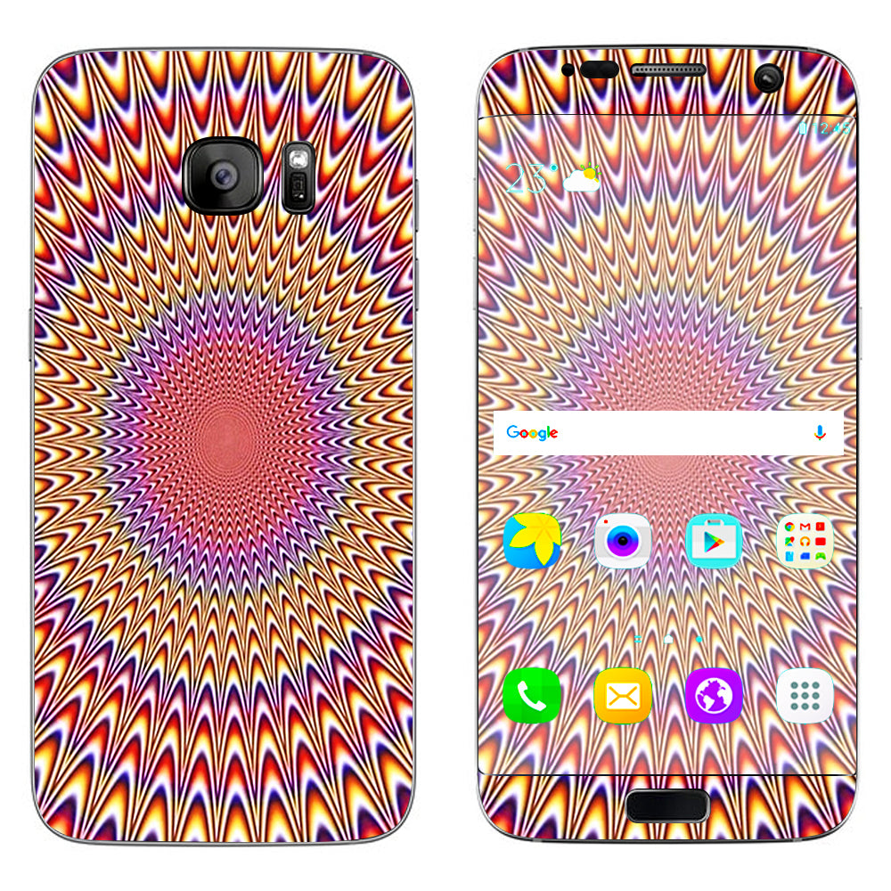  Hipnotic Circle Trippy Samsung Galaxy S7 Edge Skin