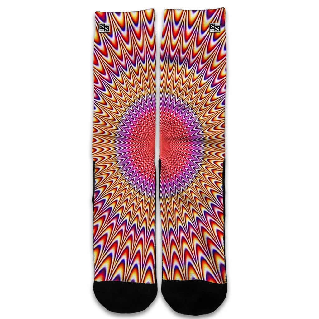  Hipnotic Circle Trippy Universal Socks