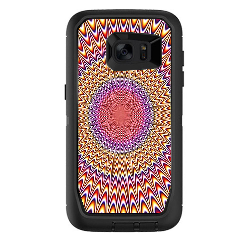  Hipnotic Circle Trippy Otterbox Defender Samsung Galaxy S7 Edge Skin