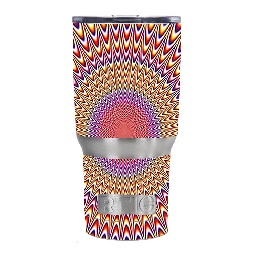  Hipnotic Circle Trippy RTIC 20oz Tumbler Skin