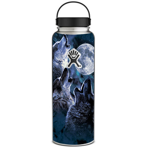  Howling Wolves At Moon Hydroflask 40oz Wide Mouth Skin